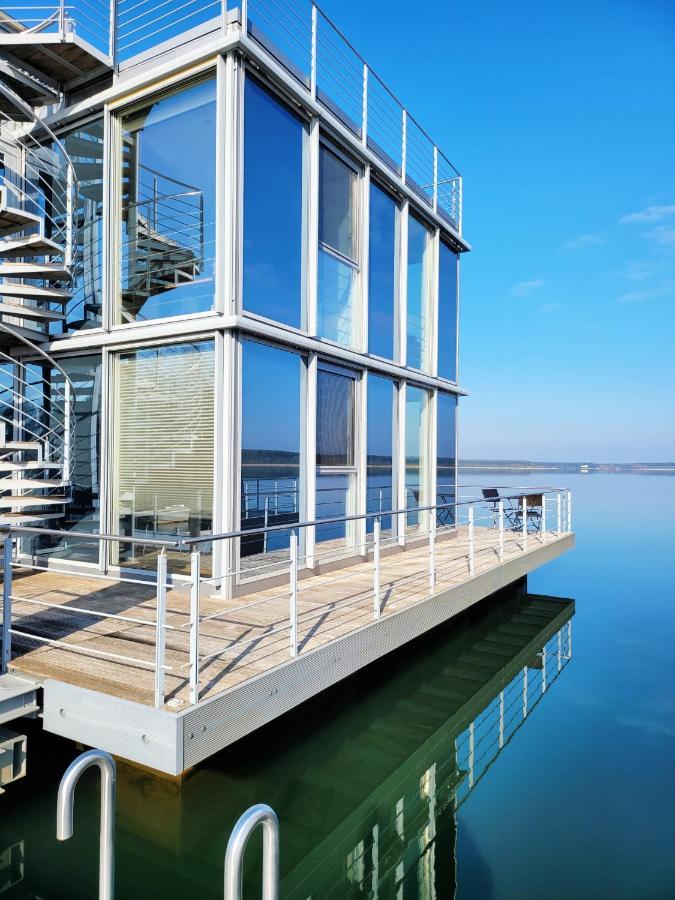 Schwimmende Ferienwohnung Sundowner Elsterheide Buitenkant foto